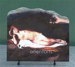 Ariadne Asleep on the Island of Naxos by John Vanderlyn Oil Painting Reproduction on Slate