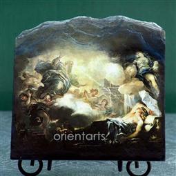 Oil Painting "Dream of Solomon" by Luca Giordano Replica on Slate