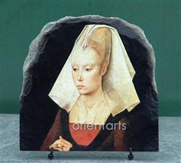 Portrait of a Lady by Rogier van der Weyden Oil Painting Reproduction on Marble Slab