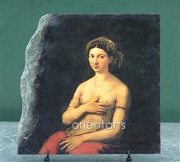 Portrait of a Nude Woman by Raphael Oil Painting Reproduction on Slate