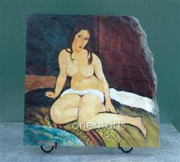 Seated Nude by Amedeo Modigliani Oil Painting Reproduction on Slate