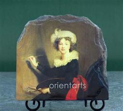 Self Portrait by Elisabeth Louise Vigee Lebrun Oil Painting Reproduction on Marble Slab