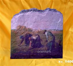 The Gleaners by Jean Francois Millet Oil Painting Reproduction on Marble Slab