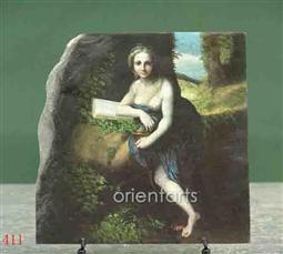The Magdalene by Antonio Correggio Oil Painting Reproduction on Marble Slab