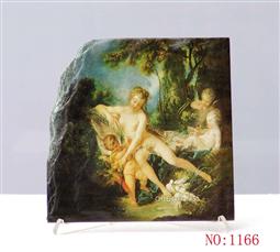 Venus Consoling Love by Francois Boucher Oil Painting Reproduction on Natural Stone