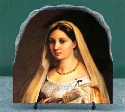 Woman with a Veil by Raffaello Sanzio Oil Painting Reproduction on Marble Slab