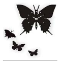 4 Butterflies DIY Art Designs Wall Clock