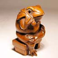 Boxwood Netsuke Frog taking a Shower
