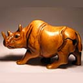 Boxwood Netsuke Rhino