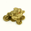 Brass Money Frog on Coins
