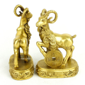 Brass Pair of Lucky Goat for 2015 Feng Shui