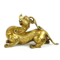 Brass Unicorn Piyao for Feng Shui