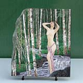 Chinese Nude in River Painting Reproduction on Marble Slab