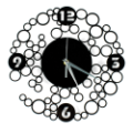 Circles Decorative Wall Clock