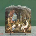 Diana and Actaeon by Tiziano Vecellio Oil Painting Reproduction on Marble Slab