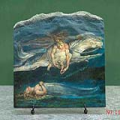 Divine Comedy Pity by William Blake Oil Painting Reproduction on Marble Slab