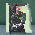 Femme en vert by Picasso Pablo Ruiz Oil Painting Reproduction on Slate