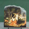 Hagar in the Desert by Pompeo Gerolamo Batoni Oil Painting Reproduction on Marble Slab