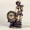 Lady Statue Resin Desktop Clock