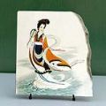 Limbo Fairy Chinese Painting Reproduction on Marble Slab