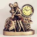 Lovers Figure Statue Resin Tabletop Clock