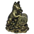 Lucky Dog with Coins for Wealth Feng Shui