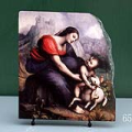 Madonna and Child by Cesare da Sesto Oil Painting Reproduction on Marble Slab