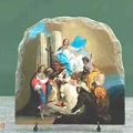 The Virgin with Six Saints by Giovanni Battista Tiepolo Oil Painting Reproduction on Slate