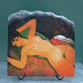 Reclining Nude by Amedeo Modigliani Oil Painting Reproduction on Slate