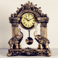 Rhythm Classic Synthetic Resin Statue Table Clock