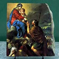 Saint Roch by Jacques Louis David Oil Painting Reproduction on Marble Slab