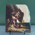 The Autumn Bacchus and Ariadne by Eugene Delacroix Oil Painting Reproduction on Slate