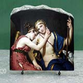 The Farewell of Telemachus and Eucharis by Jacques Louis David Oil Painting Reproduction on Marble Slab