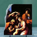 The Holy Family by Raffaello Sanzio Oil Painting Reproduction on Marble Slab