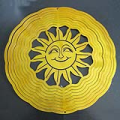 The Sunny Face Metal Wind Spinner