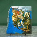 The Last Judgment by Michelangelo Oil Painting Reproduction on Natural Stone