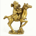 Brass Wealth God on Horse