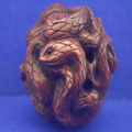 Wood Netsuke Snakes Ball